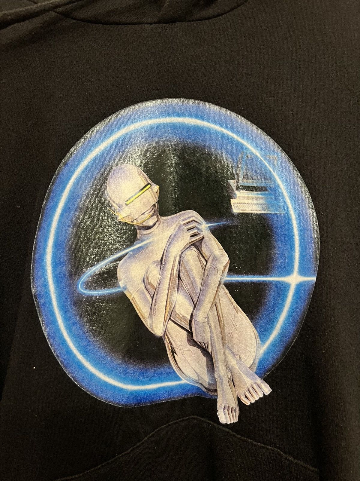 Club Sorayama Rare Hajime Sorayama Sexy Robot Hoodie Black Small Y2K Grail Size US S / EU 44-46 / 1 - 2 Thumbnail