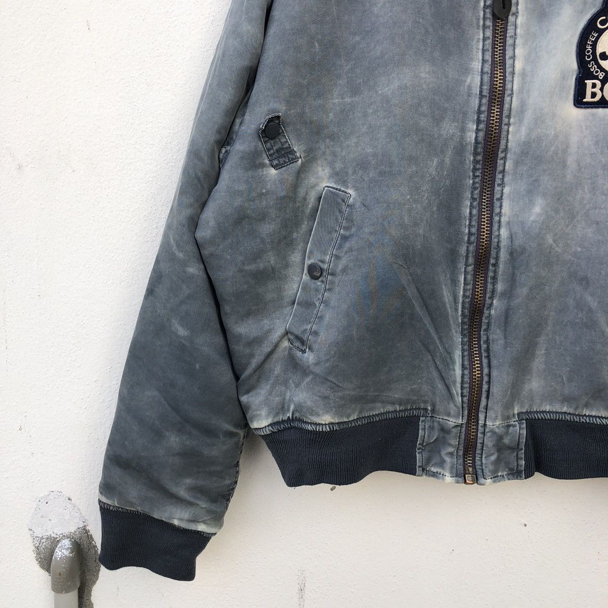 Japanese Brand VINTAGE BOMBER JACKET SUNTORY COFFEE BOSS MA-1 STYLE Size US L / EU 52-54 / 3 - 6 Thumbnail