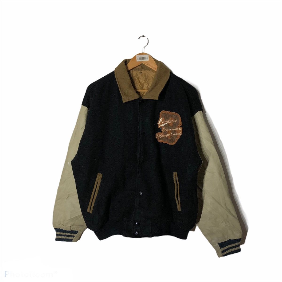 Japanese Brand Vintage Club Spirit American Flavor Big Logo Varsity Jacket Size US L / EU 52-54 / 3 - 2 Thumbnail