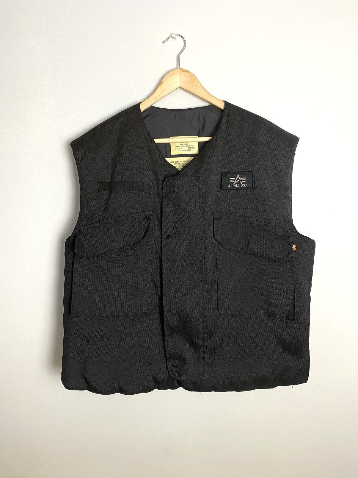 Rare Vintage Alpha Industries Military Tactical Vest XXL