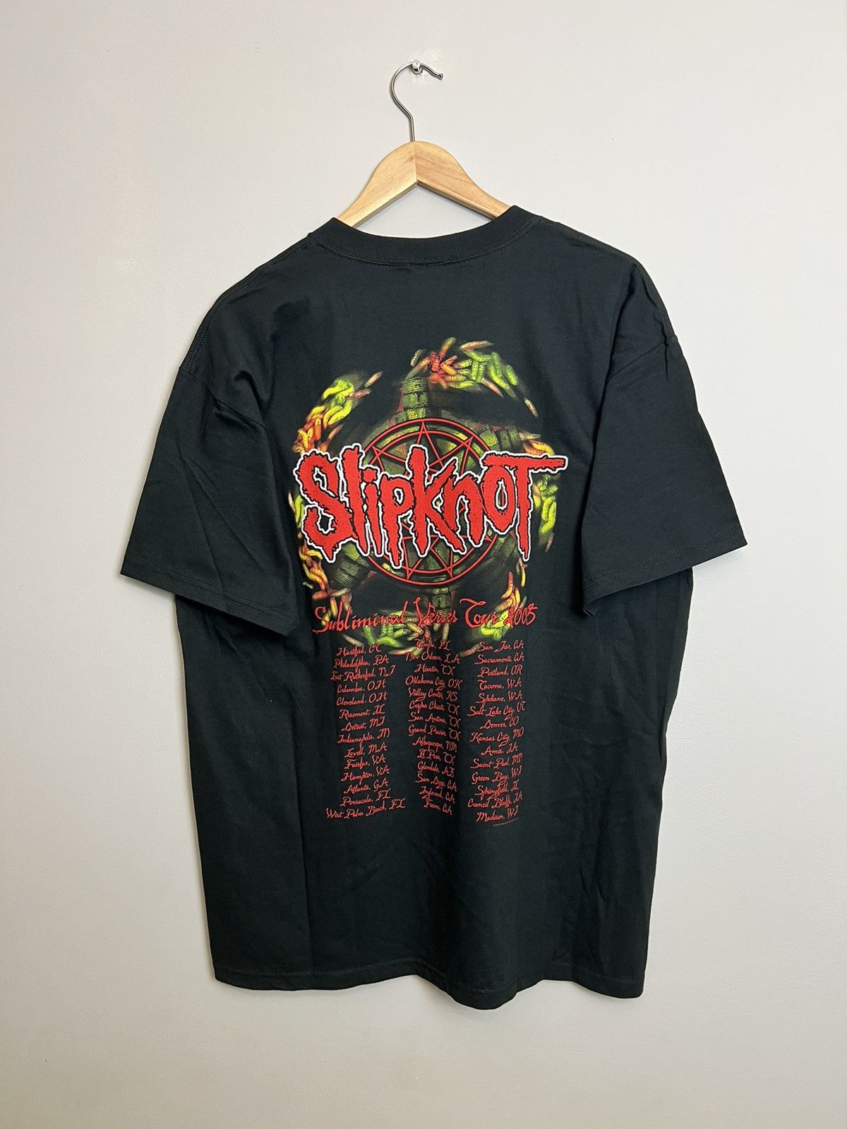 Band Tees 00s Slipknot Vintage Band Tshirt Rare Print Nu Metal Hype Size US L / EU 52-54 / 3 - 2 Thumbnail