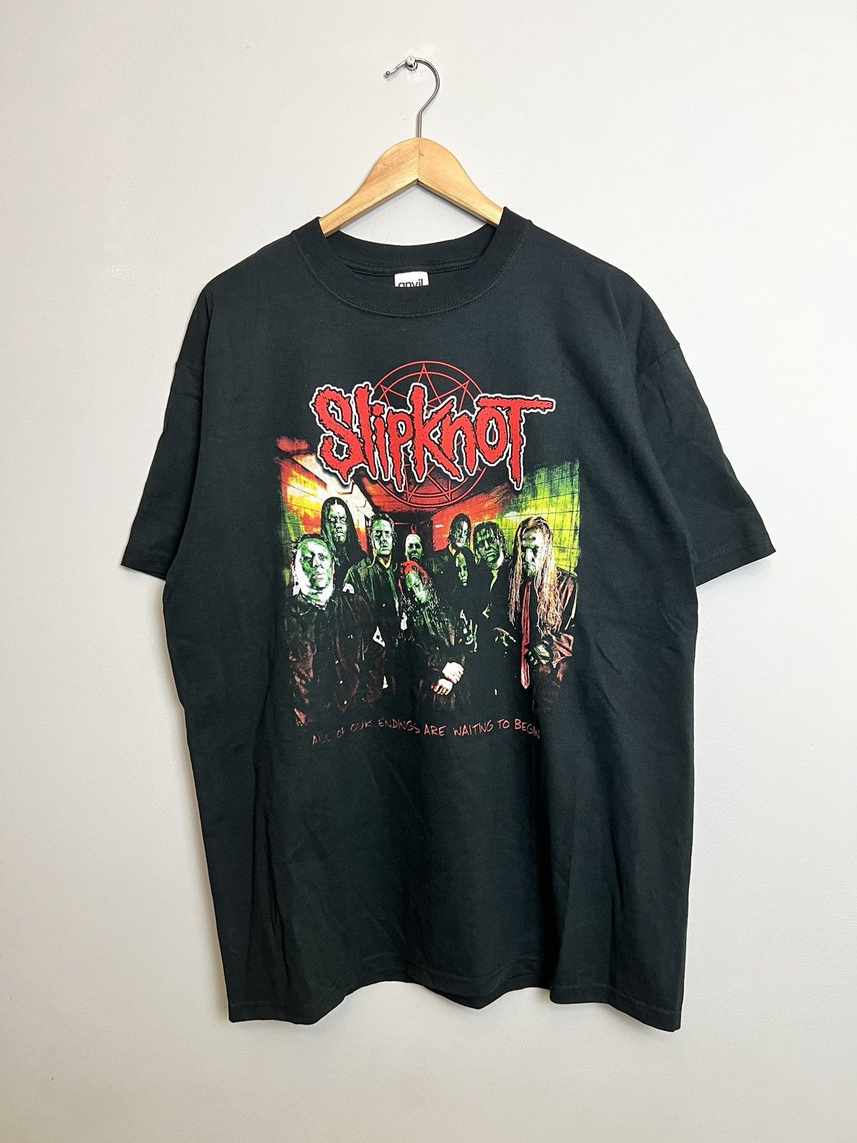 Band Tees 00s Slipknot Vintage Band Tshirt Rare Print Nu Metal Hype Size US L / EU 52-54 / 3 - 1 Thumbnail