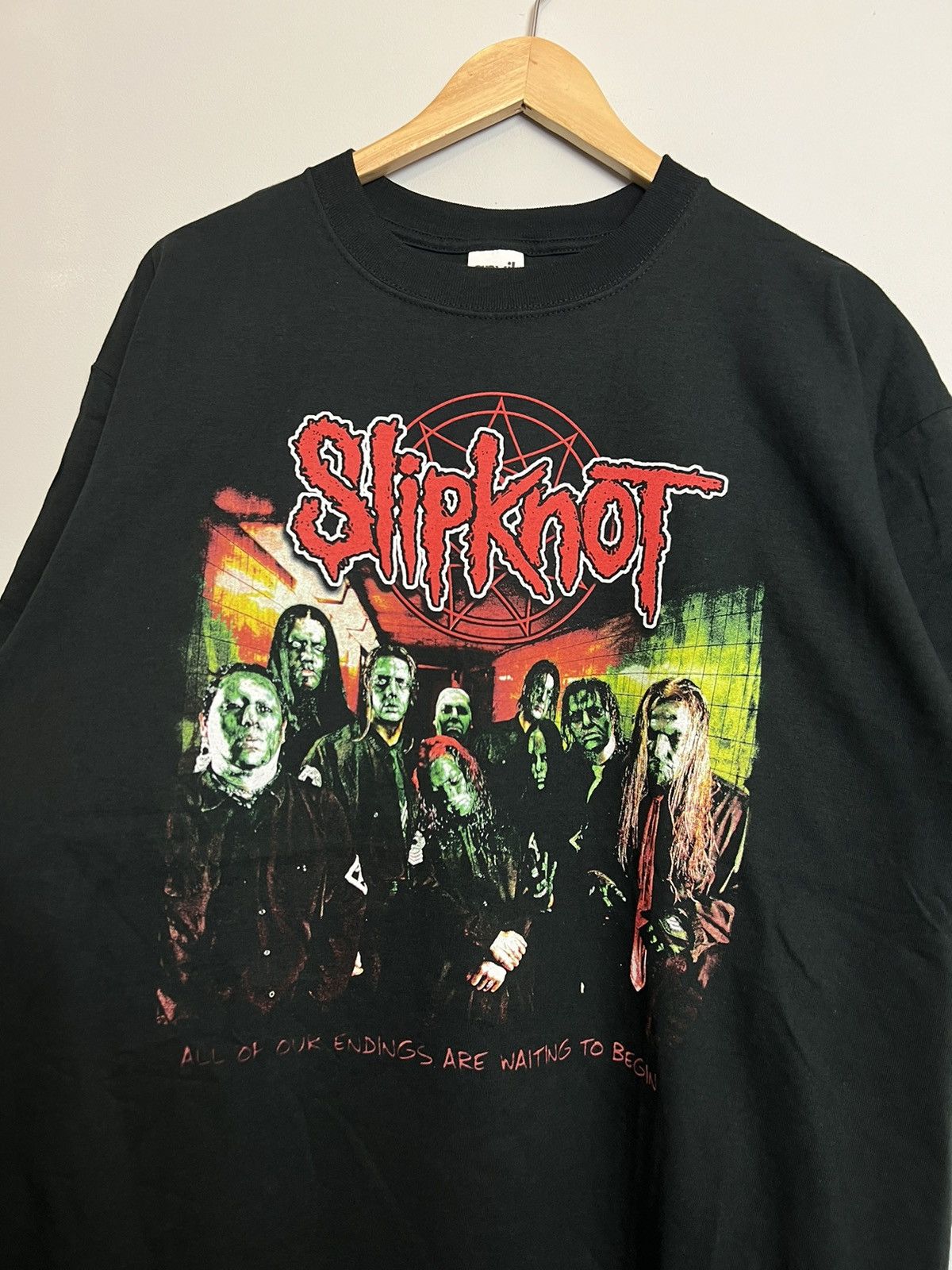 Band Tees 00s Slipknot Vintage Band Tshirt Rare Print Nu Metal Hype Size US L / EU 52-54 / 3 - 3 Thumbnail