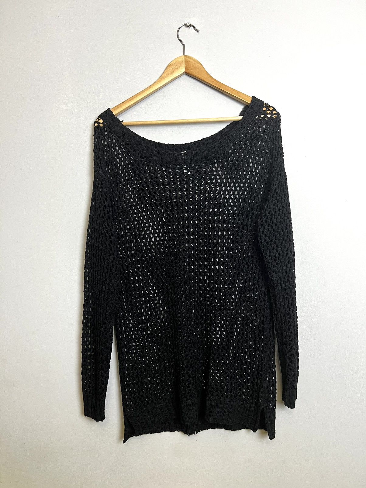 Other Avant Garde Sweater Knit Black Medium Rave Techno BDSM Y2M Size US M / EU 48-50 / 2 - 1 Thumbnail