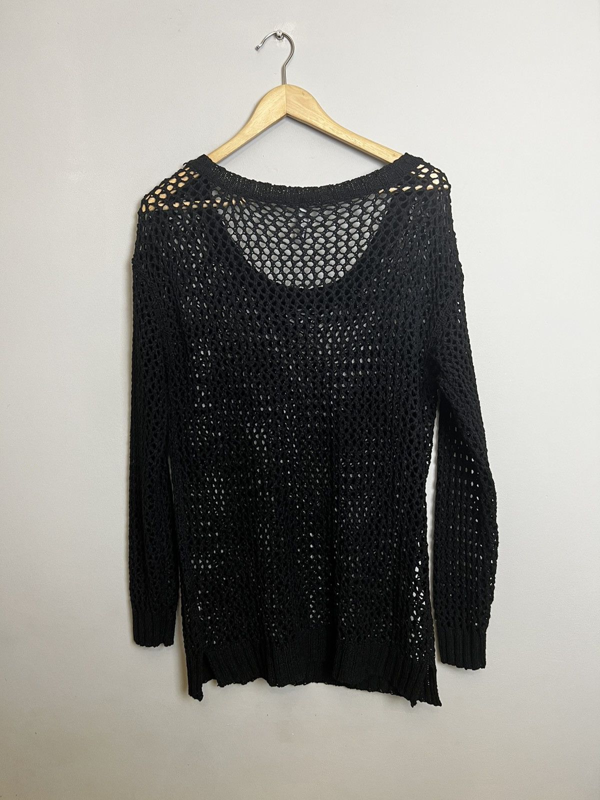 Other Avant Garde Sweater Knit Black Medium Rave Techno BDSM Y2M Size US M / EU 48-50 / 2 - 2 Thumbnail