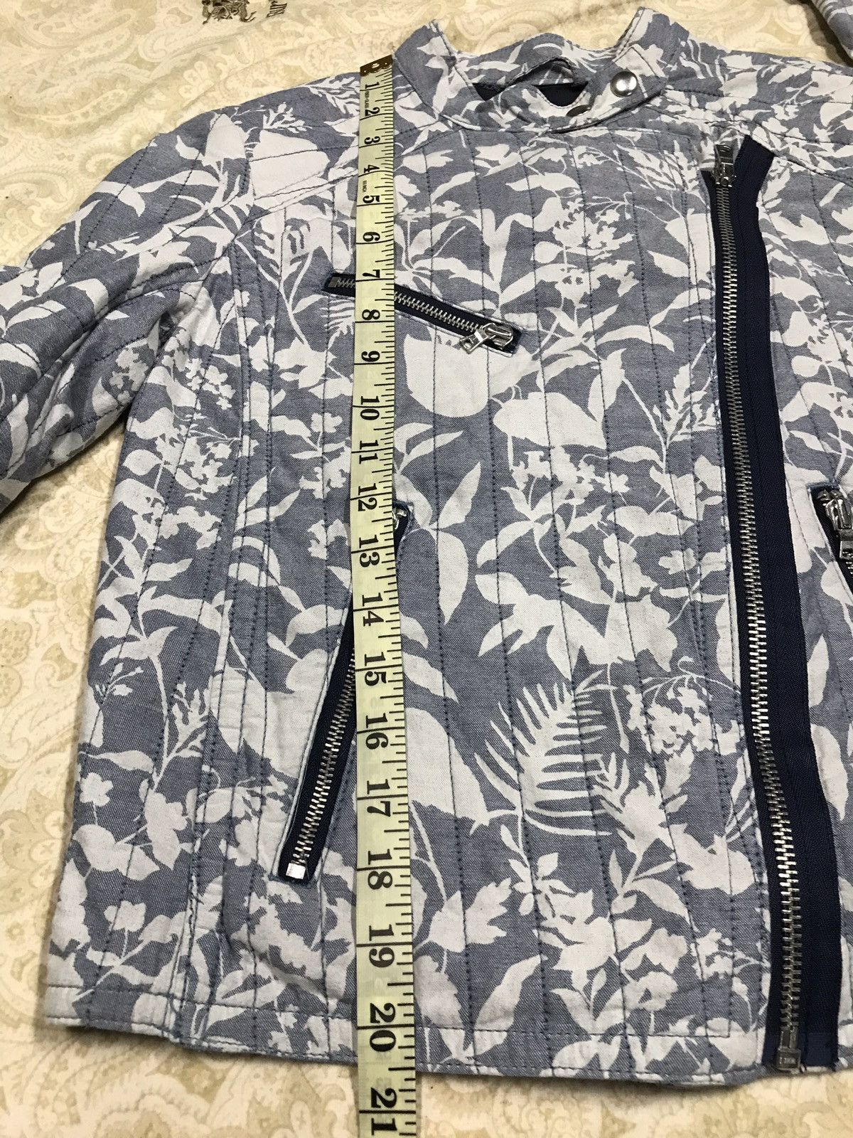 Gap × Vintage Gap Floral Multi Zipper Rockers Bikers Style Size US S / EU 44-46 / 1 - 12 Thumbnail