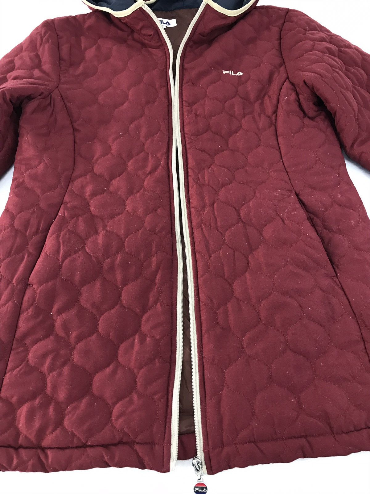 Fila Vintage Fila Hoodie Double Pocket Puffer Jacket Size US M / EU 48-50 / 2 - 9 Thumbnail