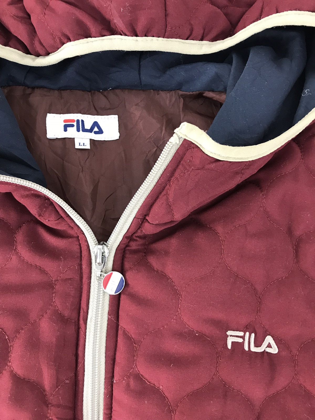 Fila Vintage Fila Hoodie Double Pocket Puffer Jacket Size US M / EU 48-50 / 2 - 4 Thumbnail