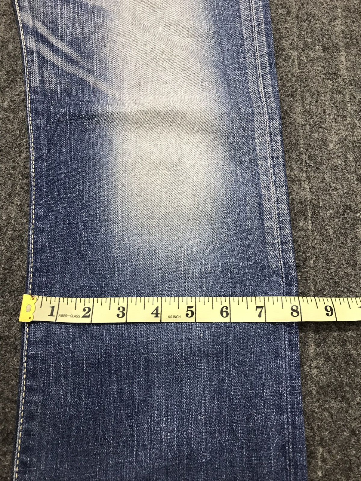 Edwin × Japanese Brand × Vintage Vintage Edwin Blue Trip Lot 503 skinny Slim Jeans Style Size US 35 - 19 Thumbnail