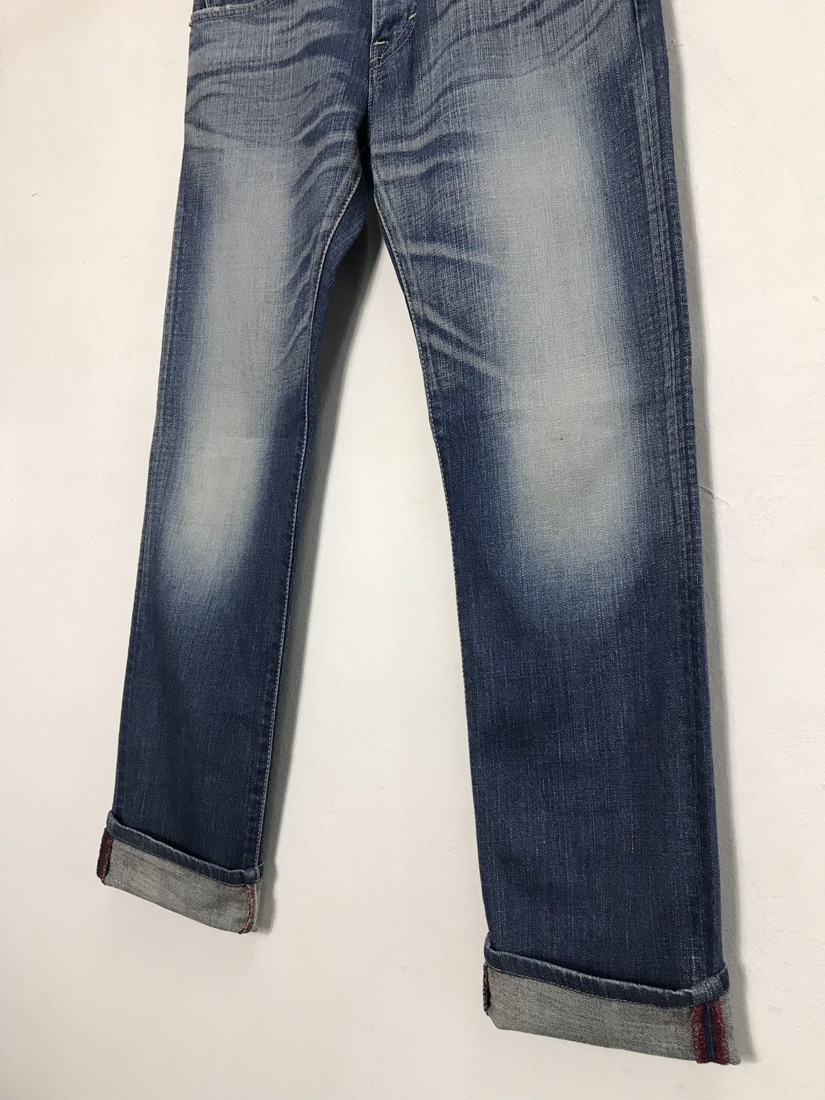 Edwin × Japanese Brand × Vintage Vintage Edwin Blue Trip Lot 503 skinny Slim Jeans Style Size US 35 - 8 Thumbnail