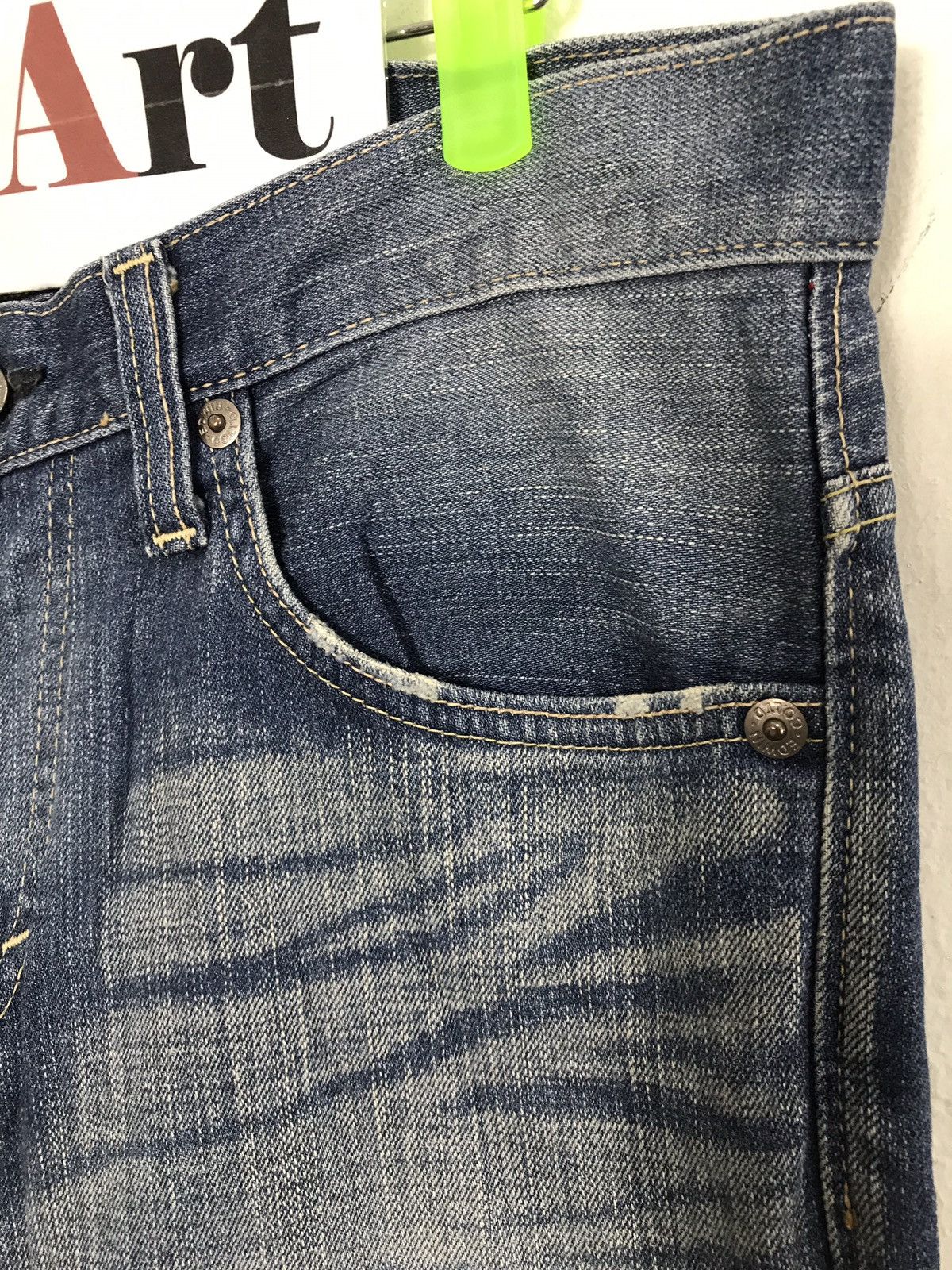 Edwin × Japanese Brand × Vintage Vintage Edwin Blue Trip Lot 503 skinny Slim Jeans Style Size US 35 - 4 Thumbnail