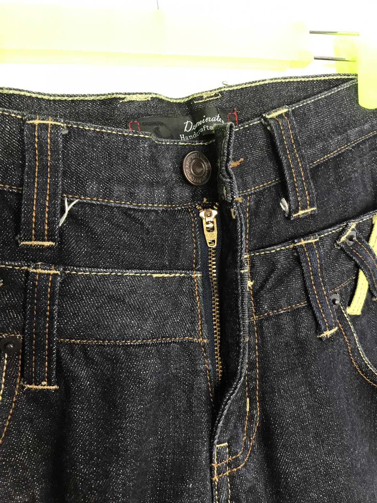 Vintage Vintage Dominate Double Waist Dark Black Handcrafted Jeans Size US 31 - 8 Thumbnail