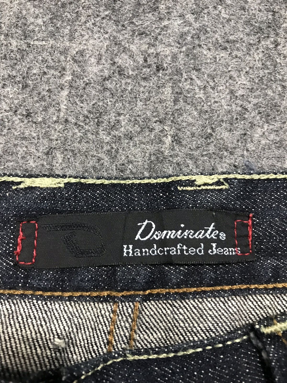 Vintage Vintage Dominate Double Waist Dark Black Handcrafted Jeans Size US 31 - 15 Thumbnail