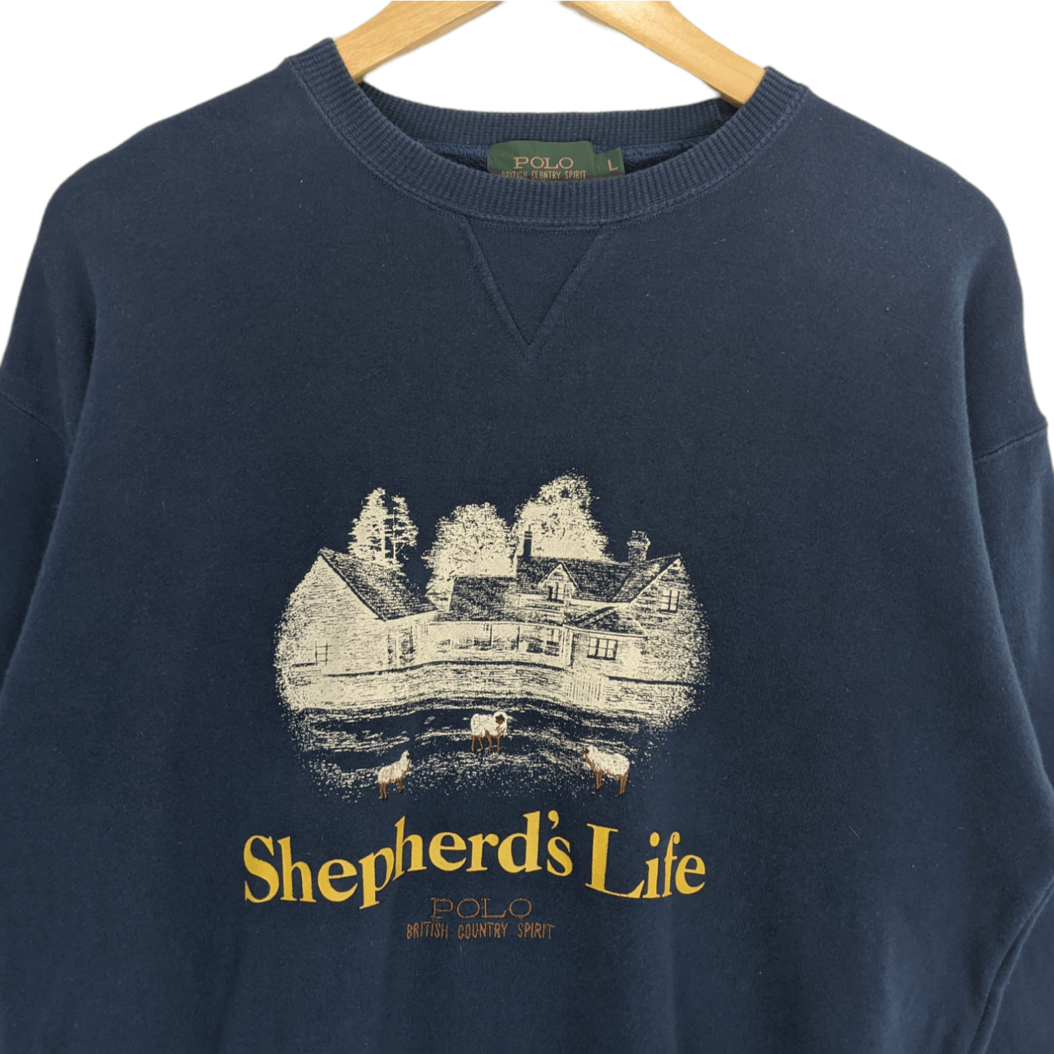Japanese Brand POLO British Country Shepherd's Life Jumper Sweatshirt Size US L / EU 52-54 / 3 - 4 Thumbnail