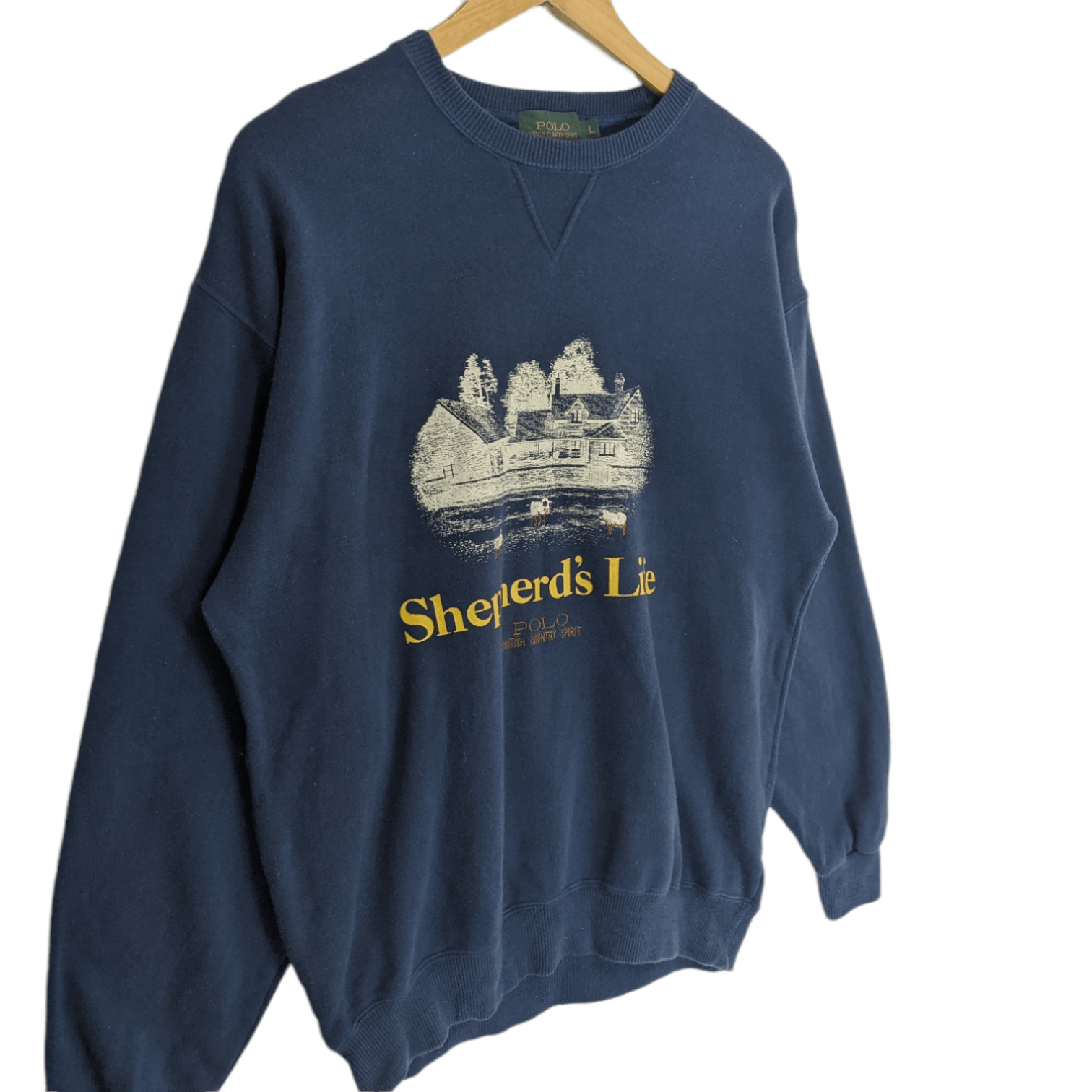 Japanese Brand POLO British Country Shepherd's Life Jumper Sweatshirt Size US L / EU 52-54 / 3 - 3 Thumbnail