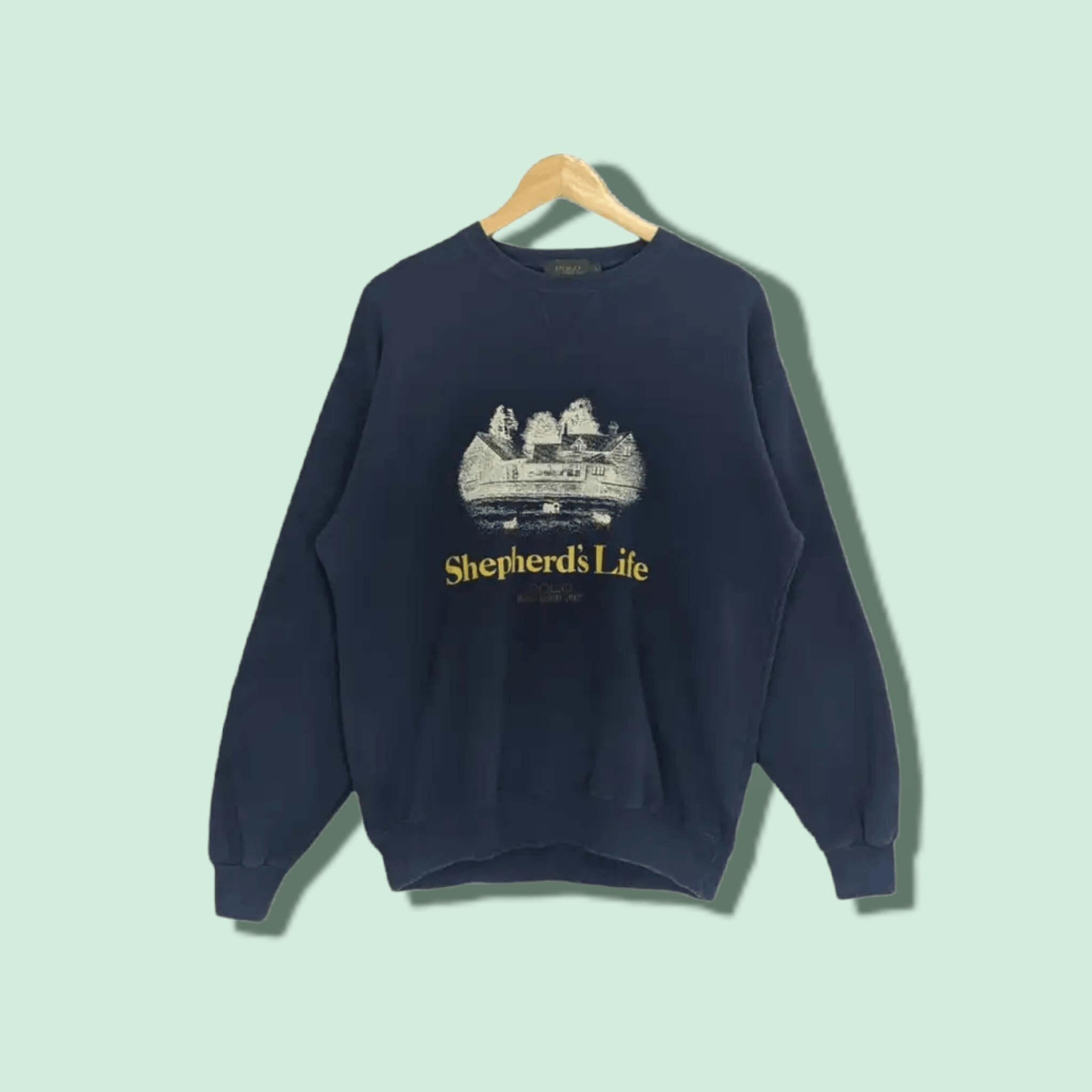 Japanese Brand POLO British Country Shepherd's Life Jumper Sweatshirt Size US L / EU 52-54 / 3 - 1 Thumbnail