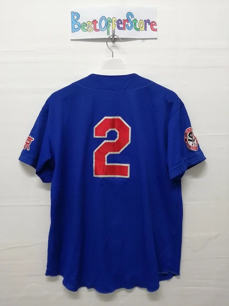 Japanese Brand Vintage AVIS Punky #2 Tamamushi Baseball League Jersey Size US L / EU 52-54 / 3 - 6 Thumbnail