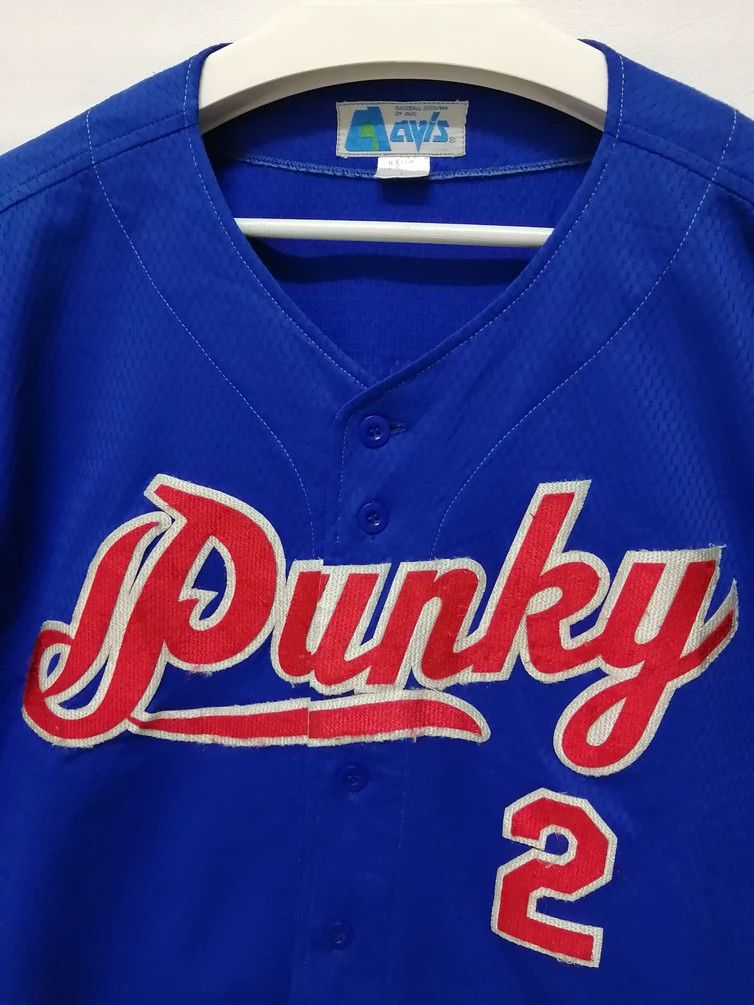 Japanese Brand Vintage AVIS Punky #2 Tamamushi Baseball League Jersey Size US L / EU 52-54 / 3 - 4 Thumbnail