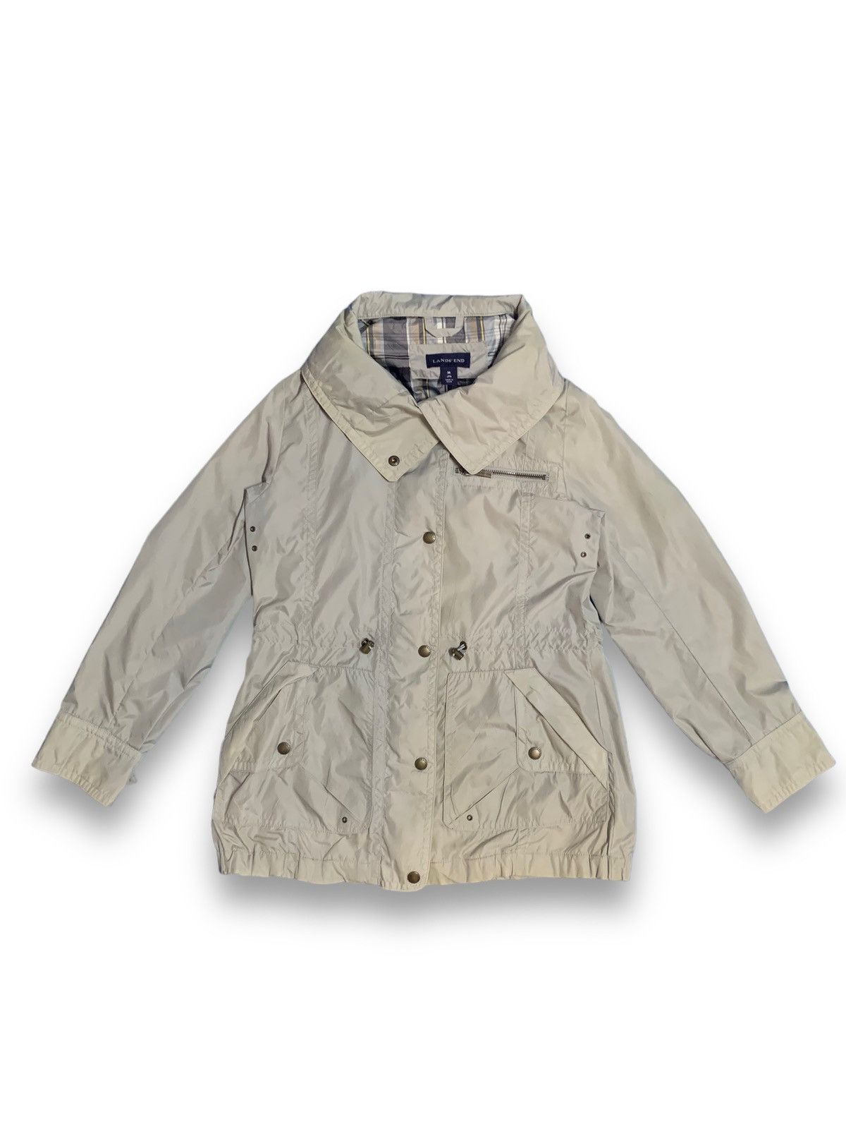Lands' End Japanese Brand Lands End Hooded Windbreaker Gorpcore Jacket Size M / US 6-8 / IT 42-44 - 2 Thumbnail