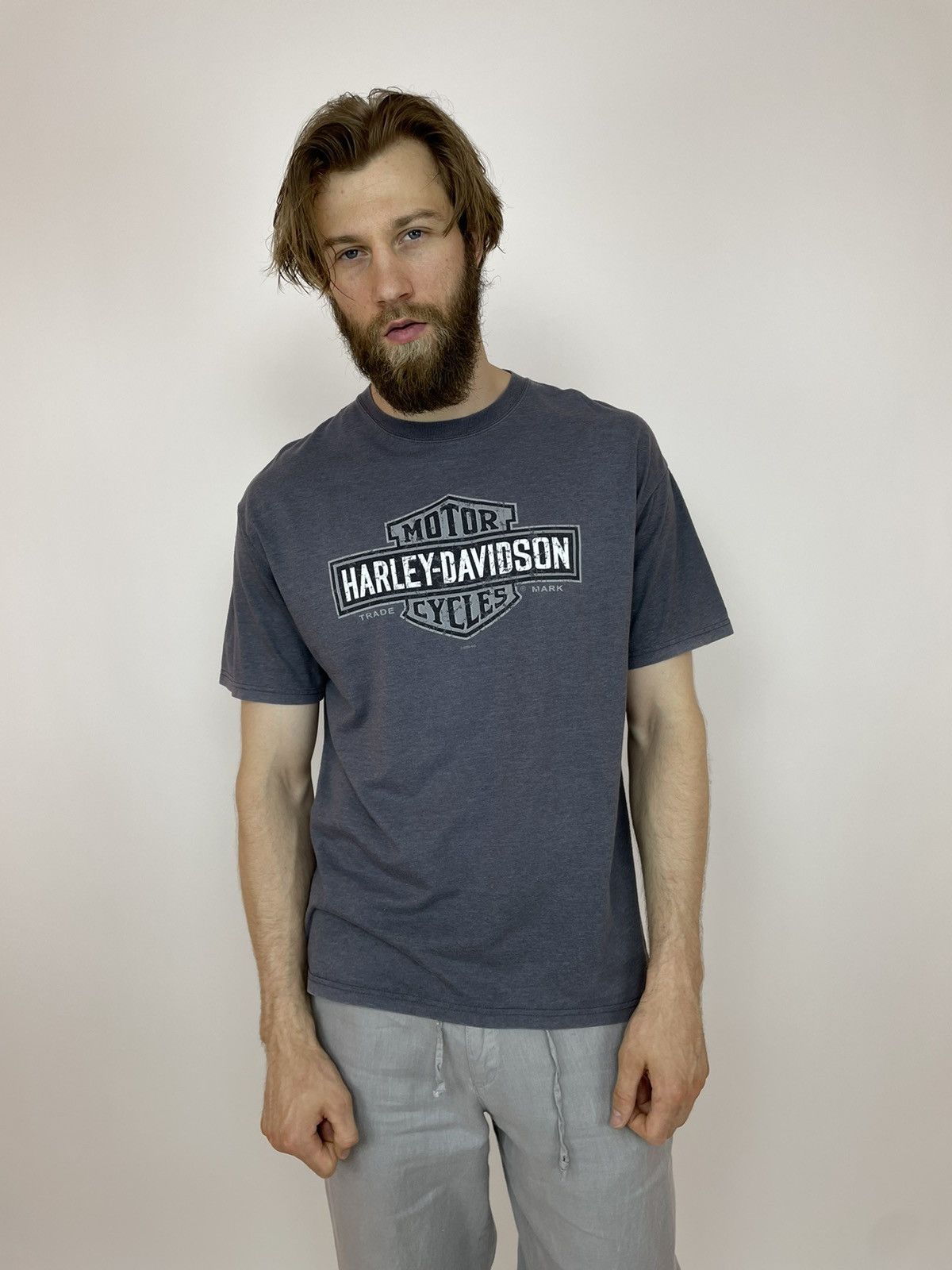 Other Hanes BEEFY Harley Davidson PRESTON Lancashire ENGLAND Size US XL / EU 56 / 4 - 12 Thumbnail