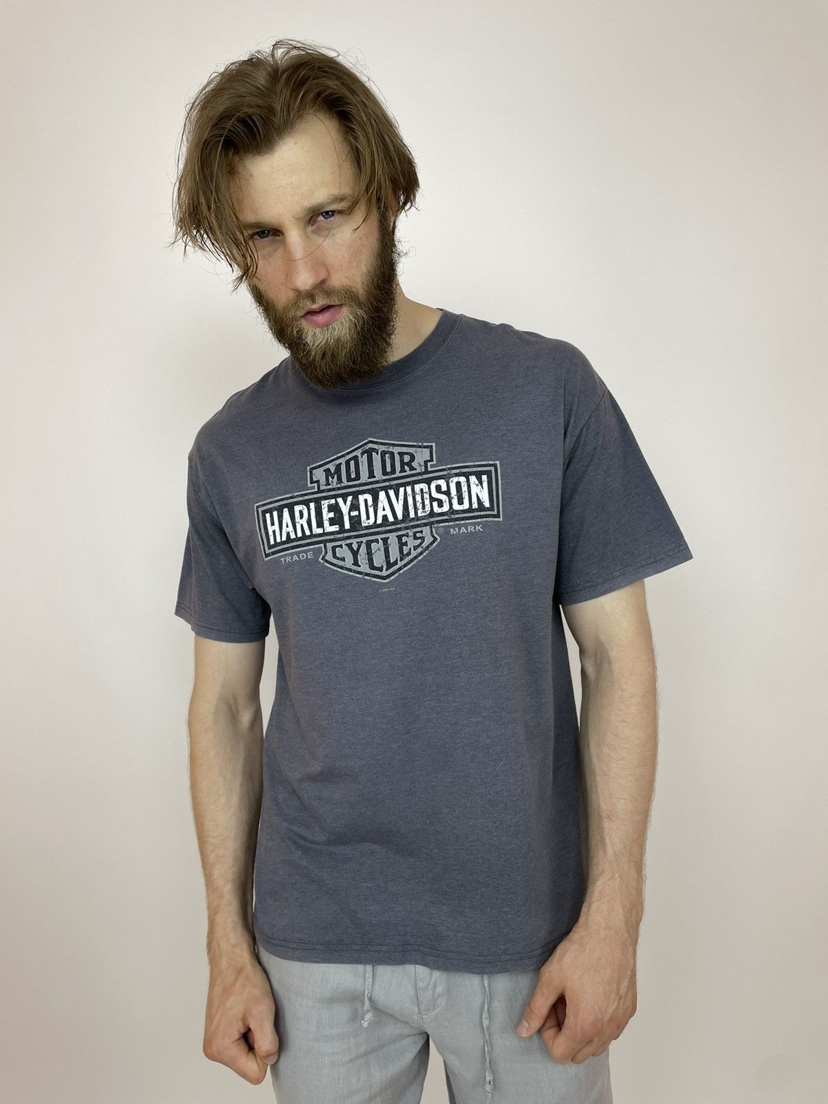 Other Hanes BEEFY Harley Davidson PRESTON Lancashire ENGLAND Size US XL / EU 56 / 4 - 5 Thumbnail
