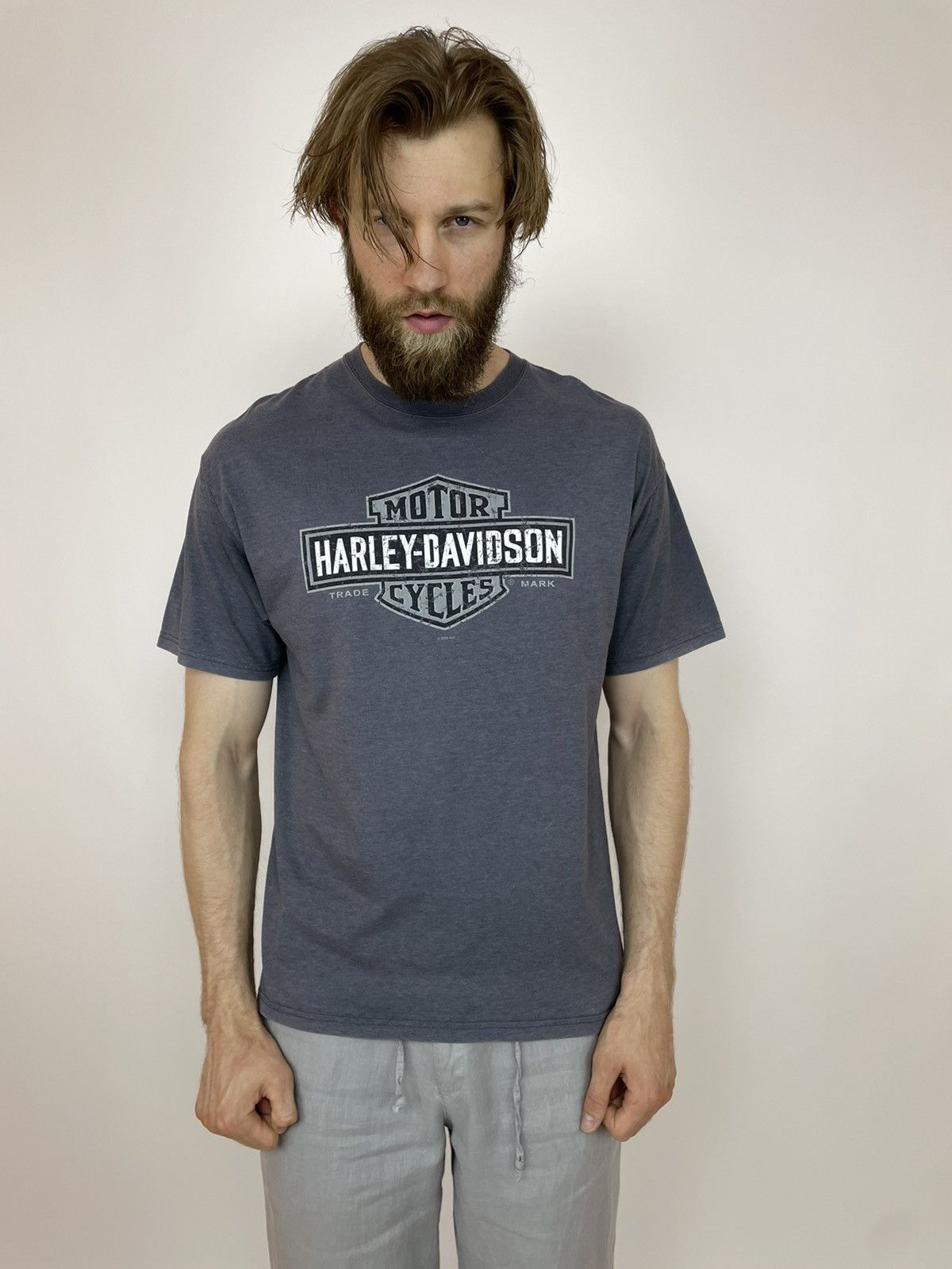 Other Hanes BEEFY Harley Davidson PRESTON Lancashire ENGLAND Size US XL / EU 56 / 4 - 7 Thumbnail