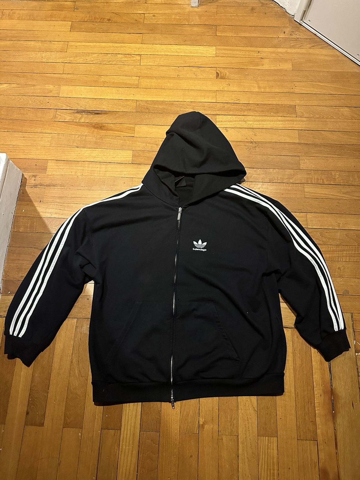 Adidas Balenciaga Adidas Zip-Up Hoodie | Grailed