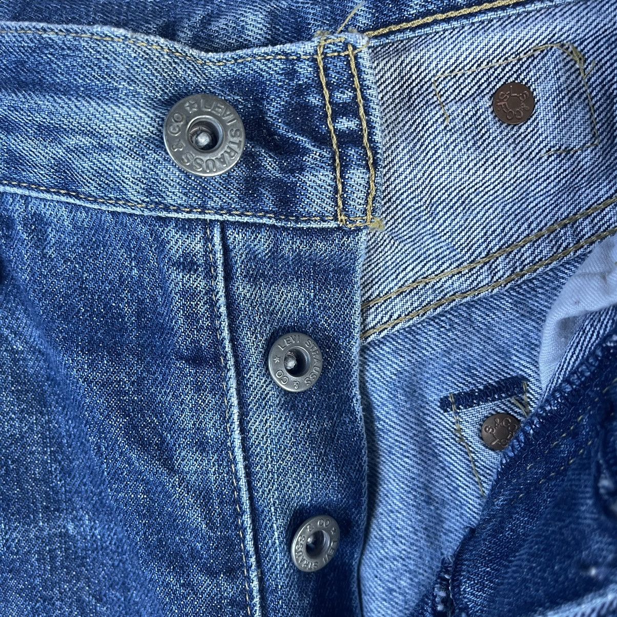 Levi's × Levi's Vintage Clothing RARE💥30x34.5 Levis 702XX Big E Selvedge Distressed Jeans Size US 30 / EU 46 - 5 Thumbnail