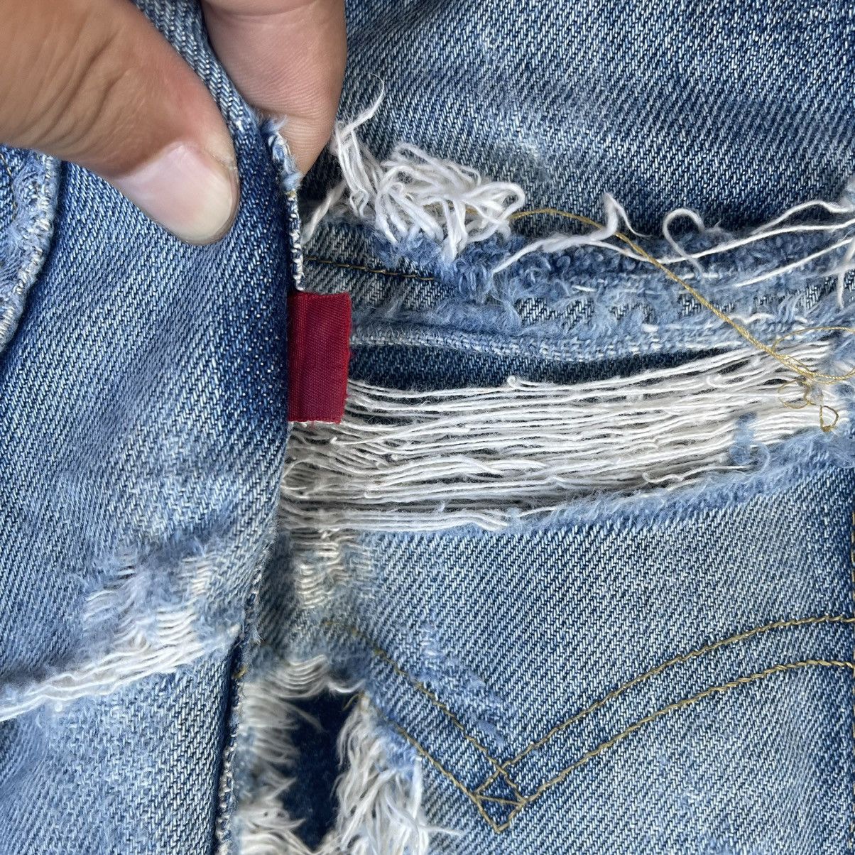 Levi's × Levi's Vintage Clothing RARE💥30x34.5 Levis 702XX Big E Selvedge Distressed Jeans Size US 30 / EU 46 - 13 Thumbnail
