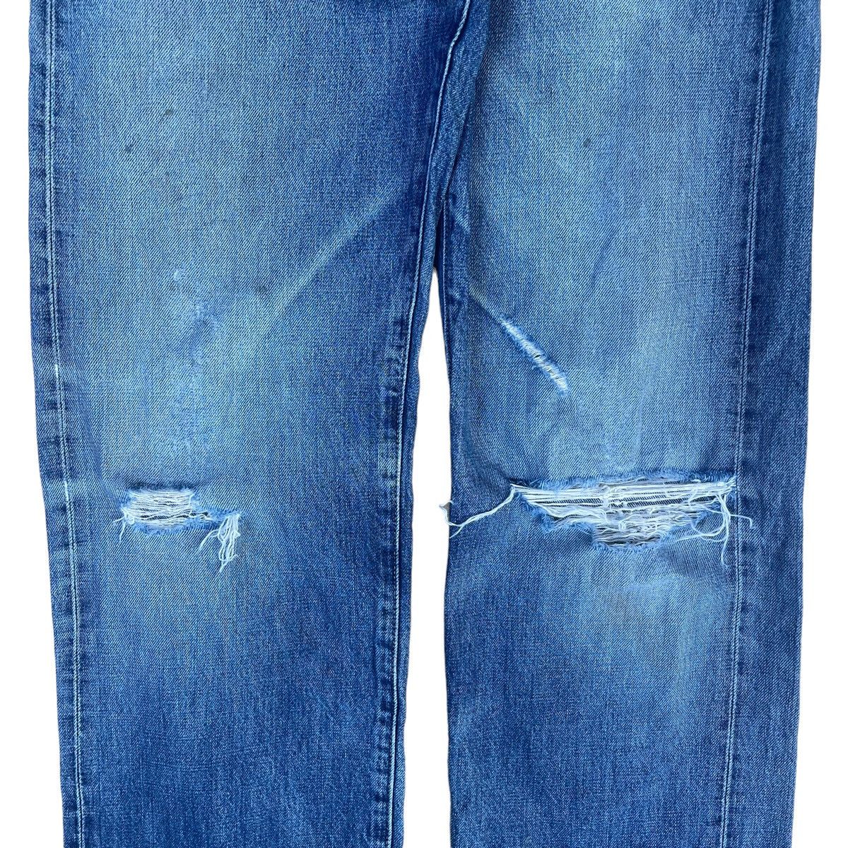 Levi's × Levi's Vintage Clothing RARE💥30x34.5 Levis 702XX Big E Selvedge Distressed Jeans Size US 30 / EU 46 - 8 Thumbnail