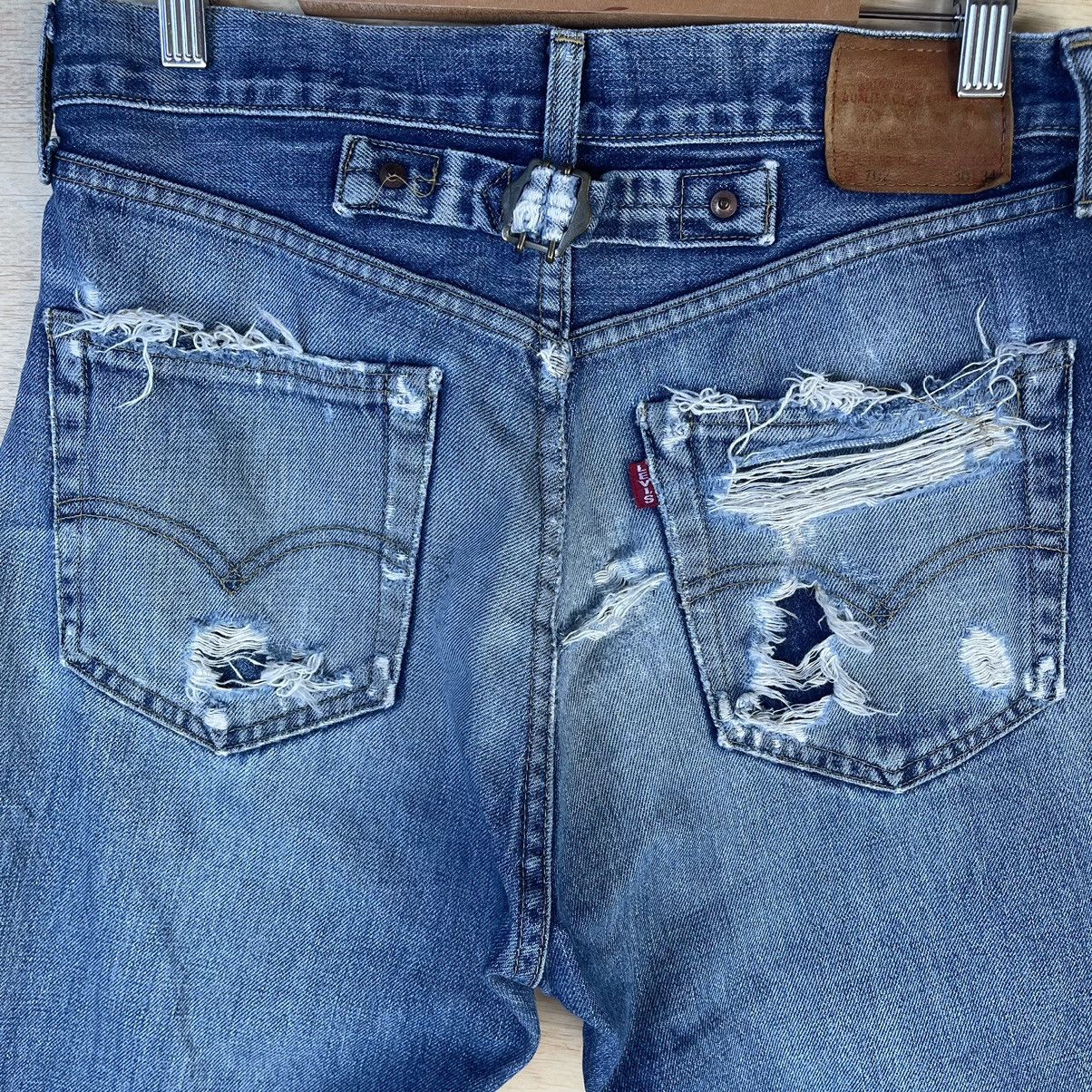 Levi's × Levi's Vintage Clothing RARE💥30x34.5 Levis 702XX Big E Selvedge Distressed Jeans Size US 30 / EU 46 - 11 Thumbnail