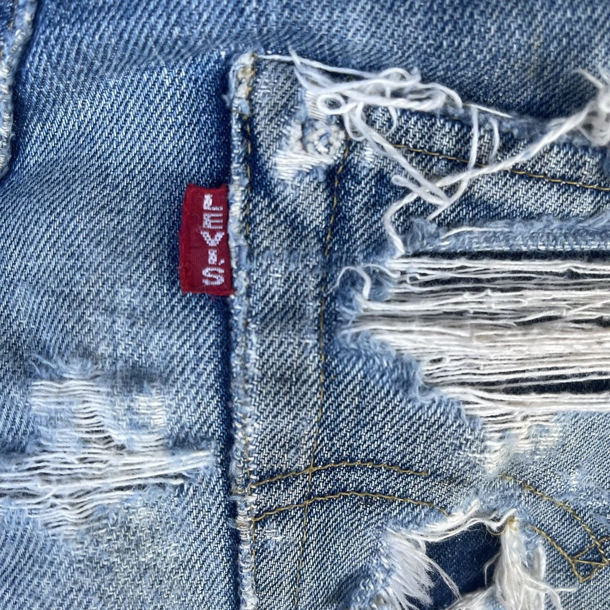 Levi's × Levi's Vintage Clothing RARE💥30x34.5 Levis 702XX Big E Selvedge Distressed Jeans Size US 30 / EU 46 - 12 Thumbnail
