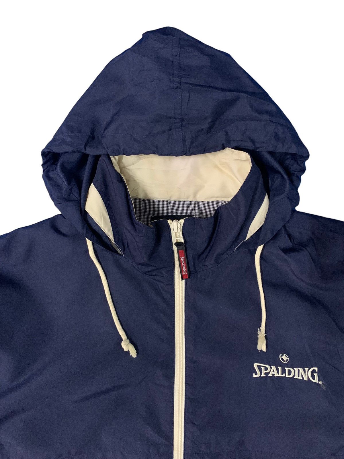 Spalding Vintage Spalding Embroidered Hooded Windbreaker Jacket Size US M / EU 48-50 / 2 - 5 Thumbnail