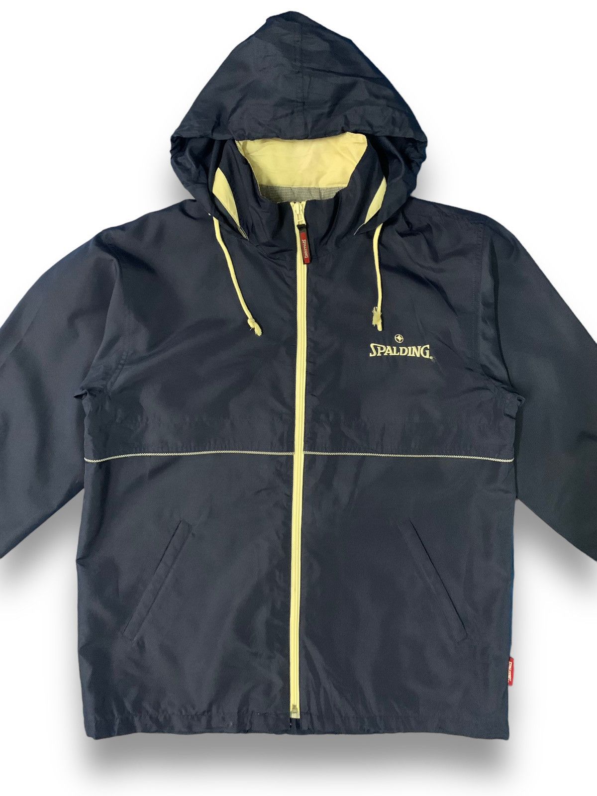 Spalding Vintage Spalding Embroidered Hooded Windbreaker Jacket Size US M / EU 48-50 / 2 - 4 Thumbnail