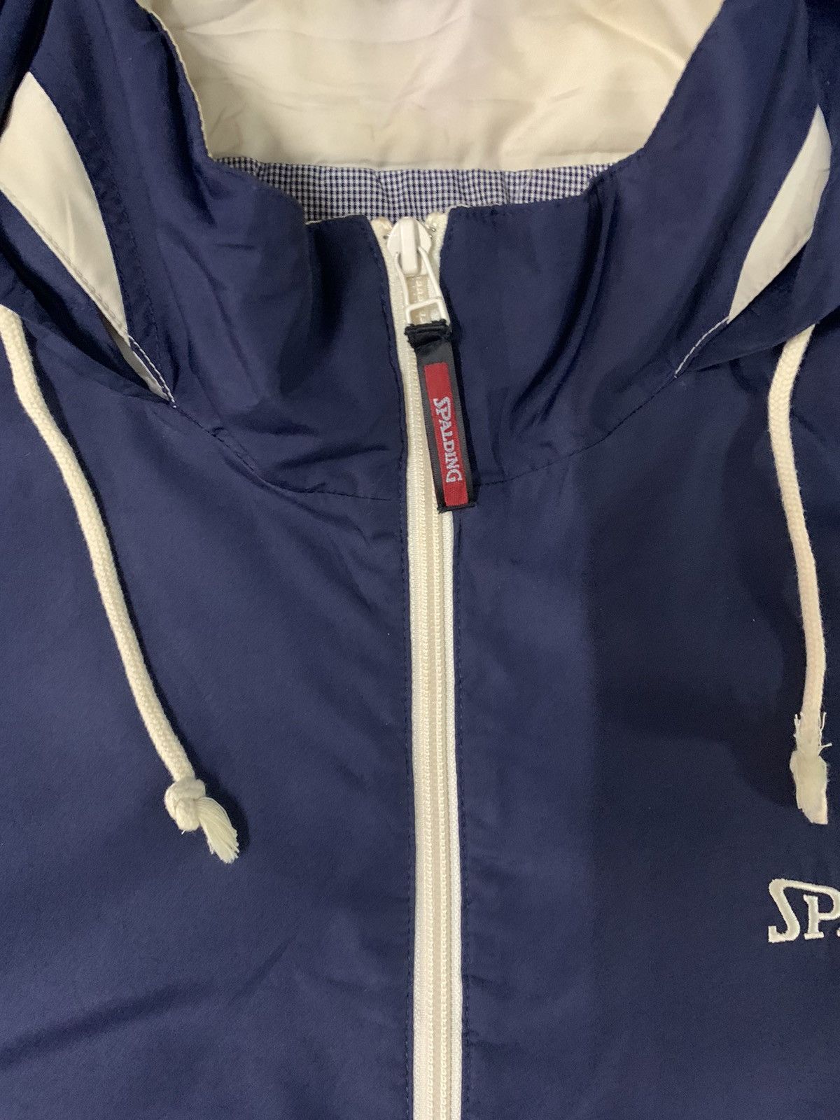 Spalding Vintage Spalding Embroidered Hooded Windbreaker Jacket Size US M / EU 48-50 / 2 - 6 Thumbnail