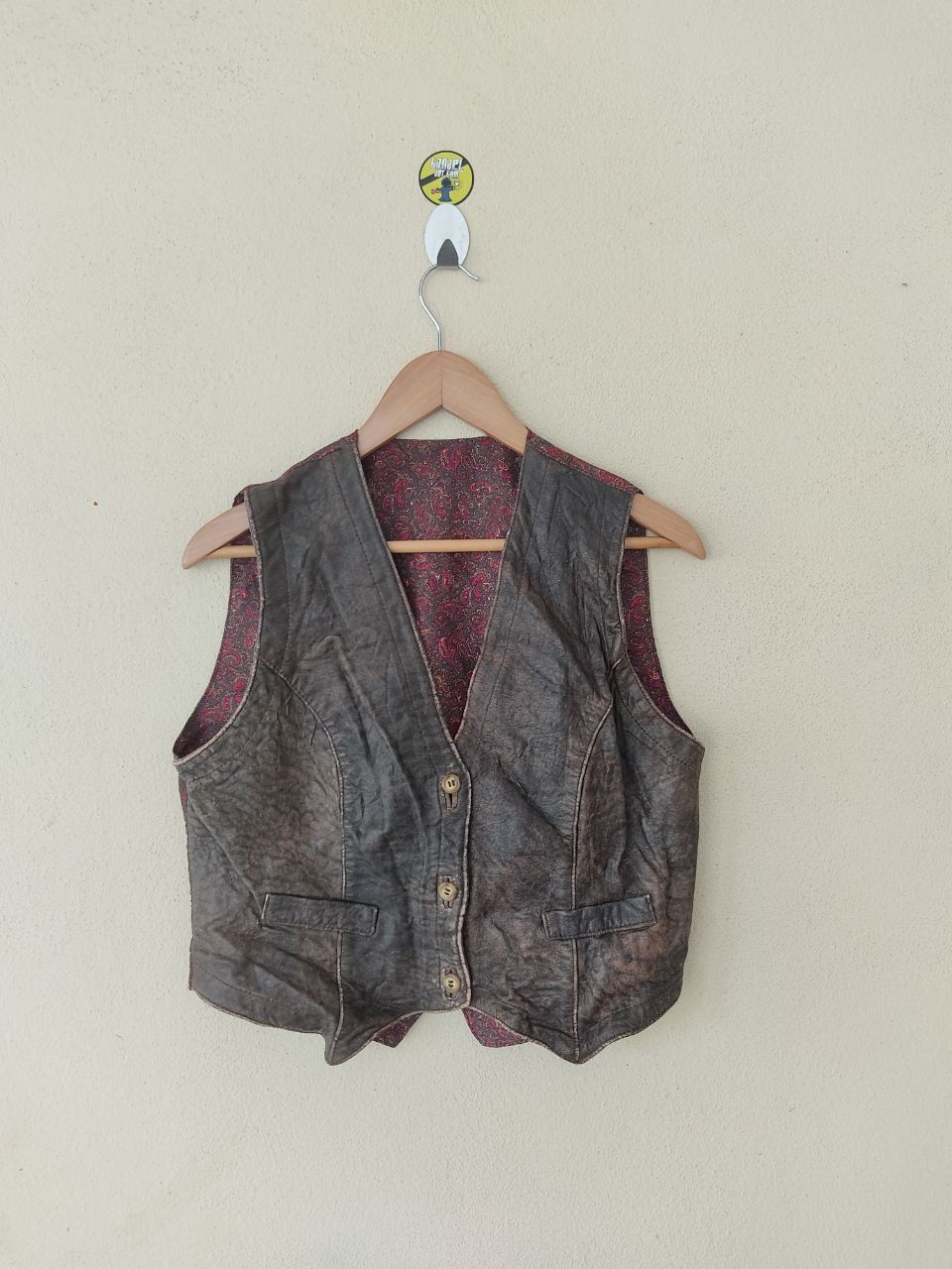 Genuine Leather × Vintage VINTAGE SERPELSA SPANISH OG LEATHER VEST Size US M / EU 48-50 / 2 - 1 Thumbnail