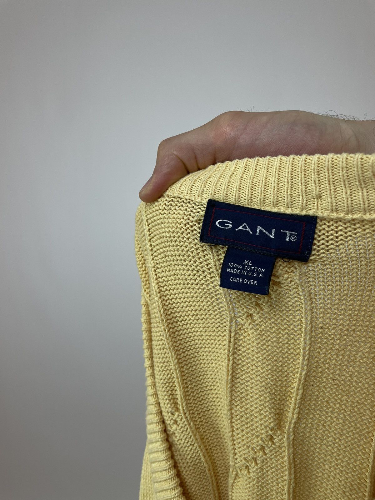 Gant Gant Cotton Vest Cable Knit Mens sleeve less sweater Size US XL / EU 56 / 4 - 10 Thumbnail