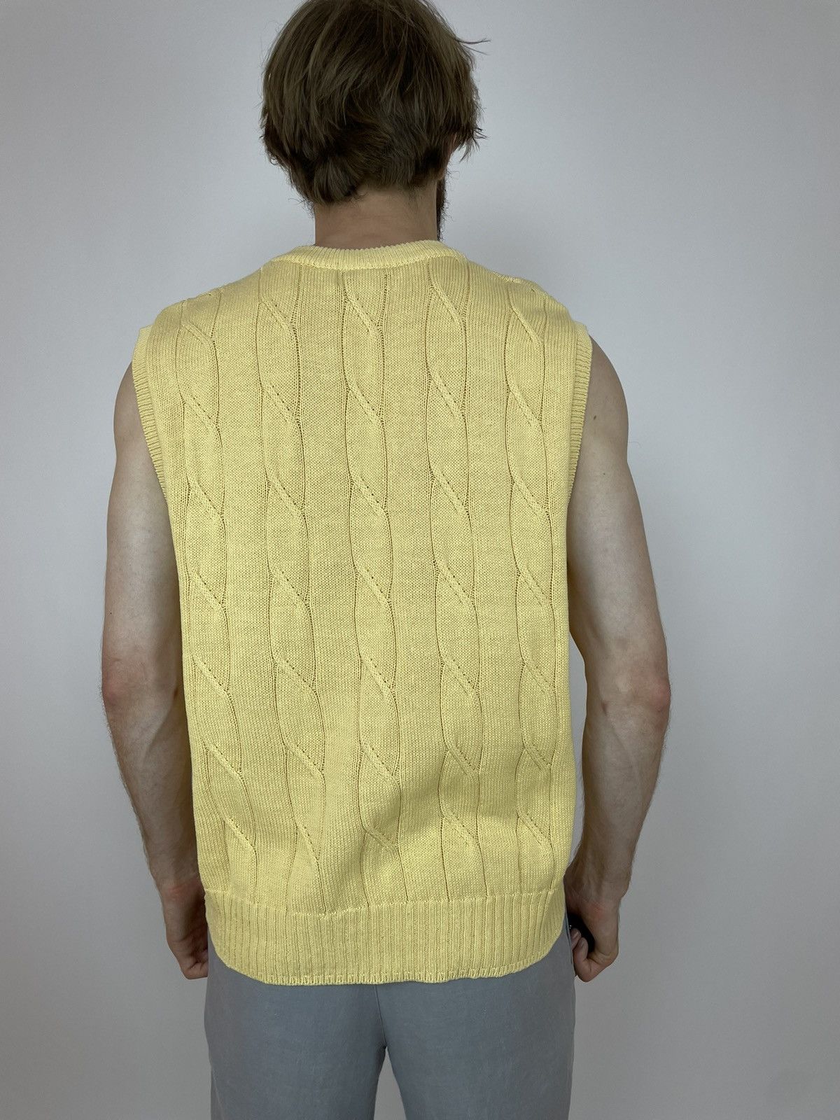Gant Gant Cotton Vest Cable Knit Mens sleeve less sweater Size US XL / EU 56 / 4 - 6 Thumbnail