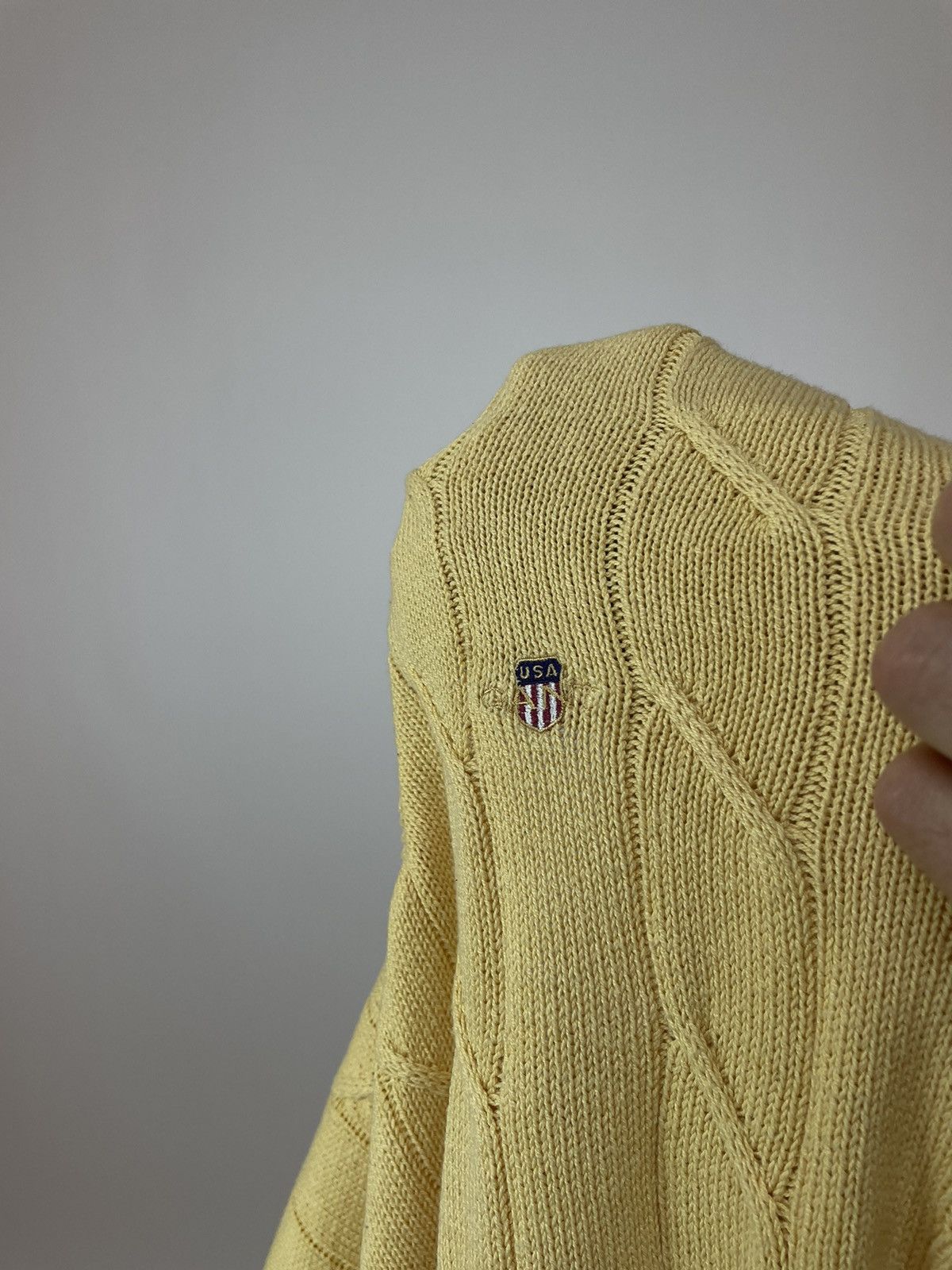 Gant Gant Cotton Vest Cable Knit Mens sleeve less sweater Size US XL / EU 56 / 4 - 11 Thumbnail