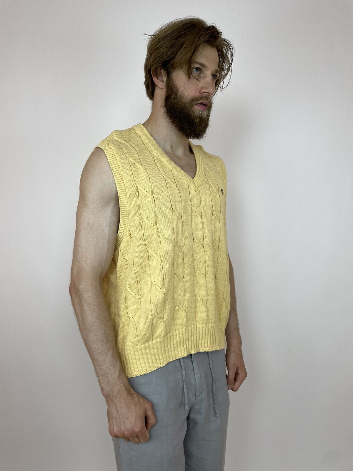 Gant Gant Cotton Vest Cable Knit Mens sleeve less sweater Size US XL / EU 56 / 4 - 3 Thumbnail
