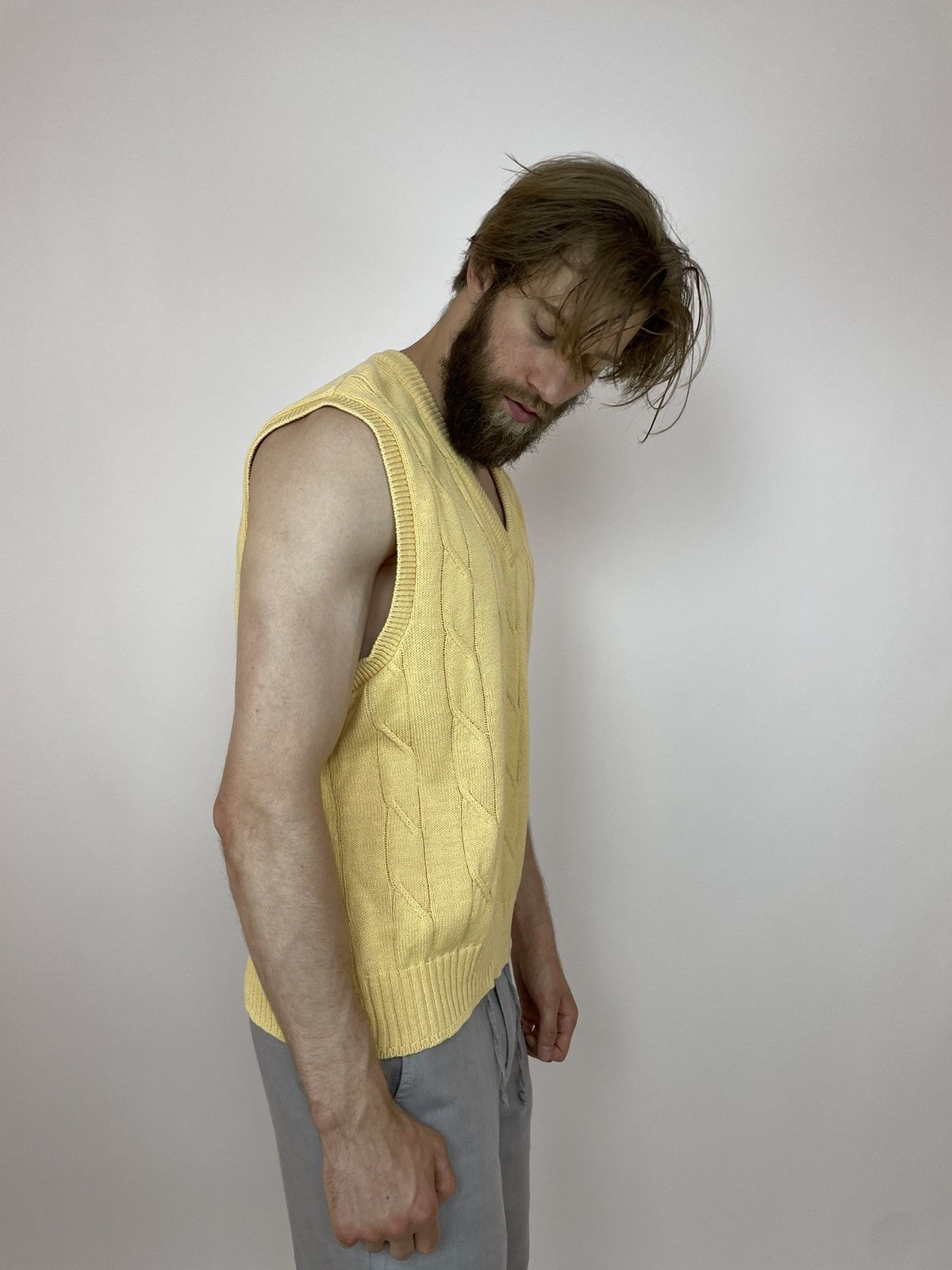 Gant Gant Cotton Vest Cable Knit Mens sleeve less sweater Size US XL / EU 56 / 4 - 4 Thumbnail