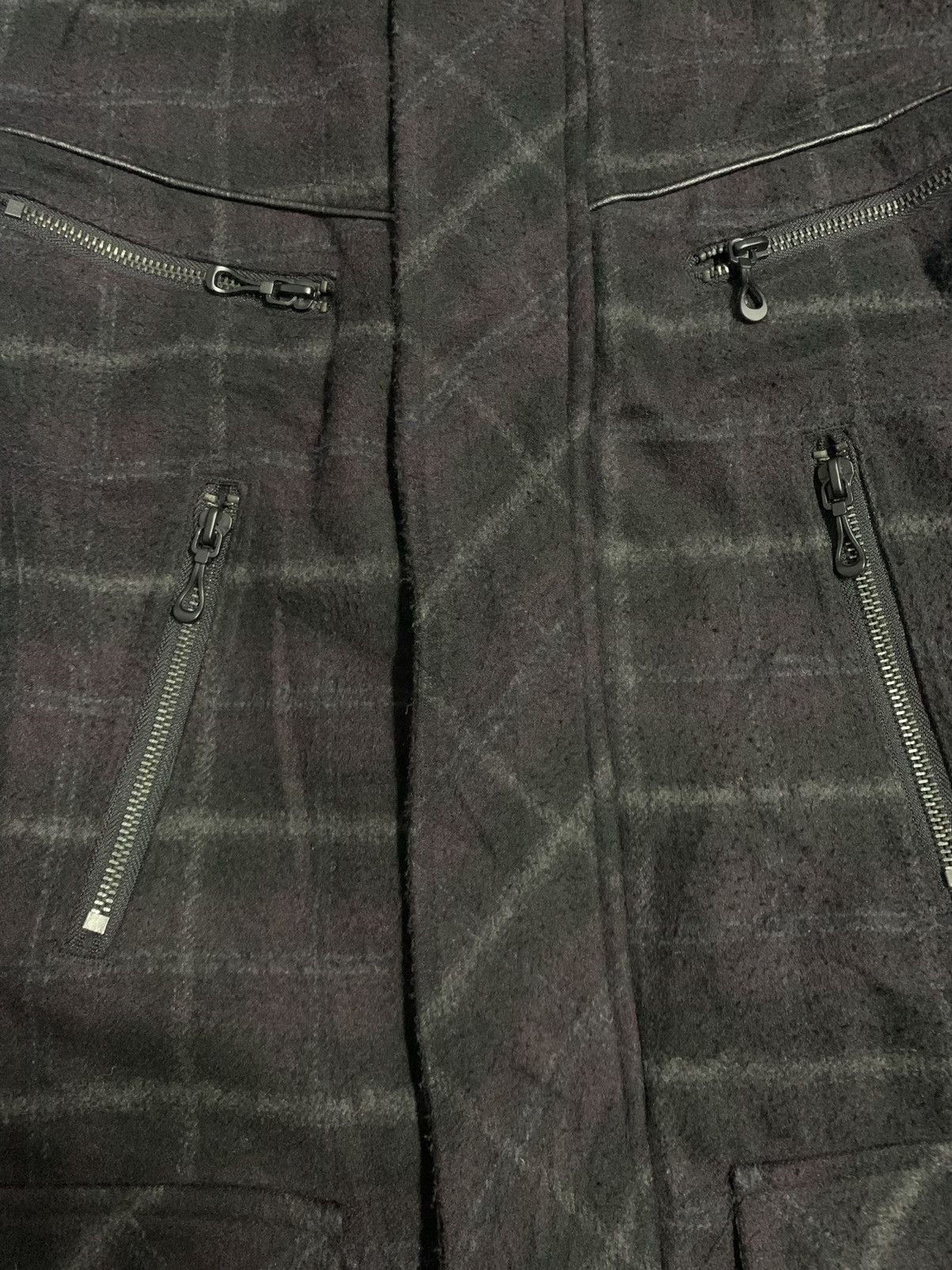 In The Attic In The Attic Homme Plaid Tartan Faux Fur Hooded Punk Jacket Size US M / EU 48-50 / 2 - 11 Thumbnail