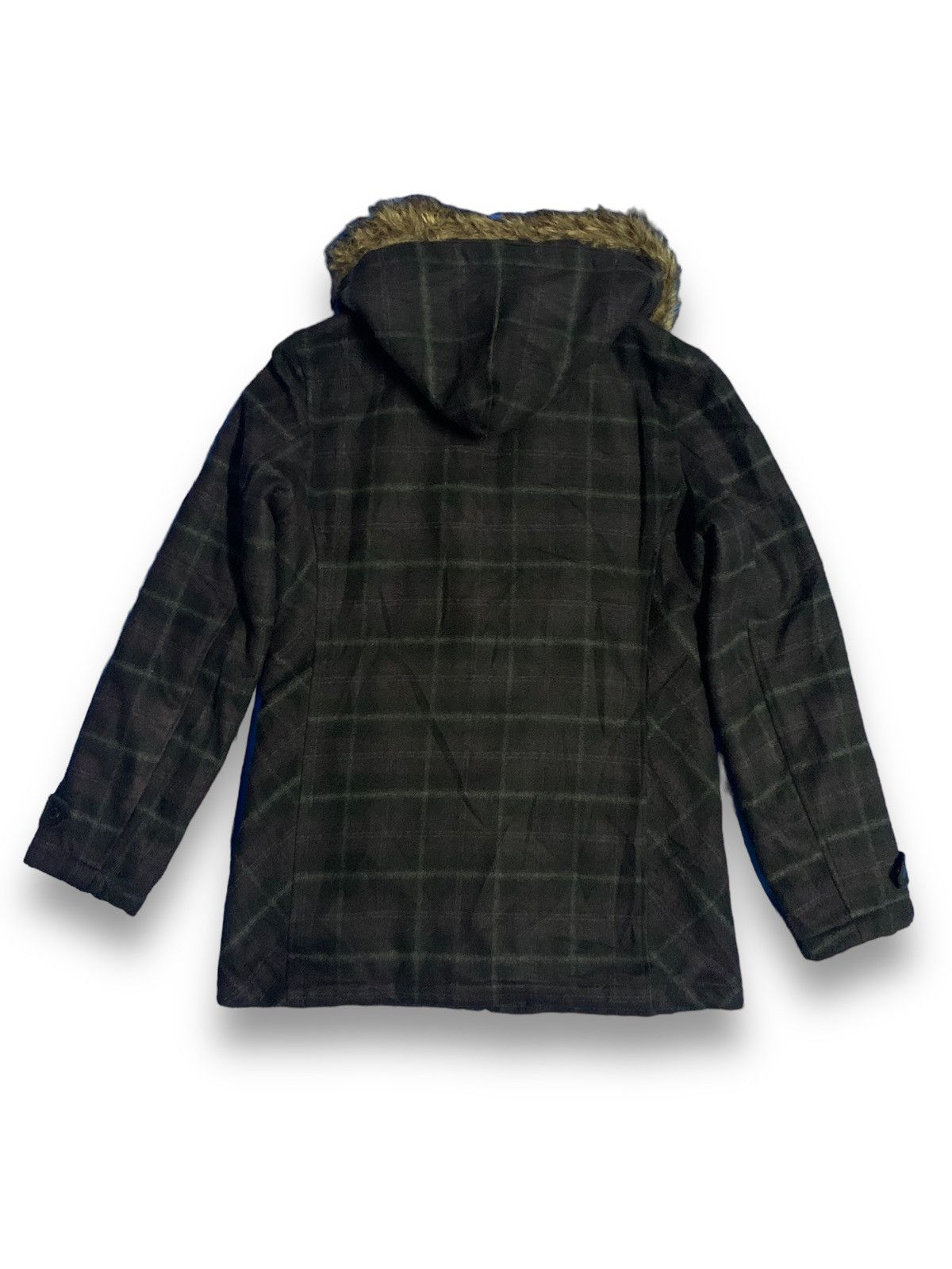 In The Attic In The Attic Homme Plaid Tartan Faux Fur Hooded Punk Jacket Size US M / EU 48-50 / 2 - 3 Thumbnail