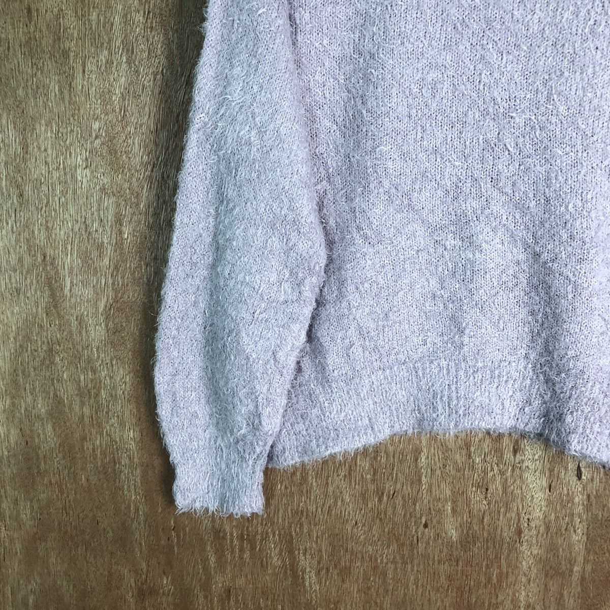 Homespun Knitwear GU Purple Shag Shaggy Fur Mohair Knitwear #6522 Size US M / EU 48-50 / 2 - 10 Thumbnail