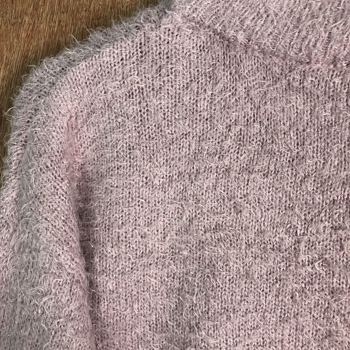 Homespun Knitwear GU Purple Shag Shaggy Fur Mohair Knitwear #6522 Size US M / EU 48-50 / 2 - 8 Thumbnail