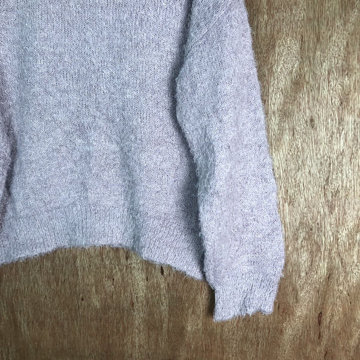 Homespun Knitwear GU Purple Shag Shaggy Fur Mohair Knitwear #6522 Size US M / EU 48-50 / 2 - 11 Thumbnail
