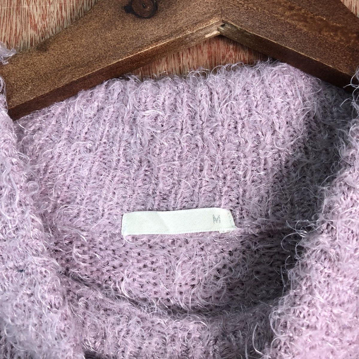 Homespun Knitwear GU Purple Shag Shaggy Fur Mohair Knitwear #6522 Size US M / EU 48-50 / 2 - 6 Thumbnail