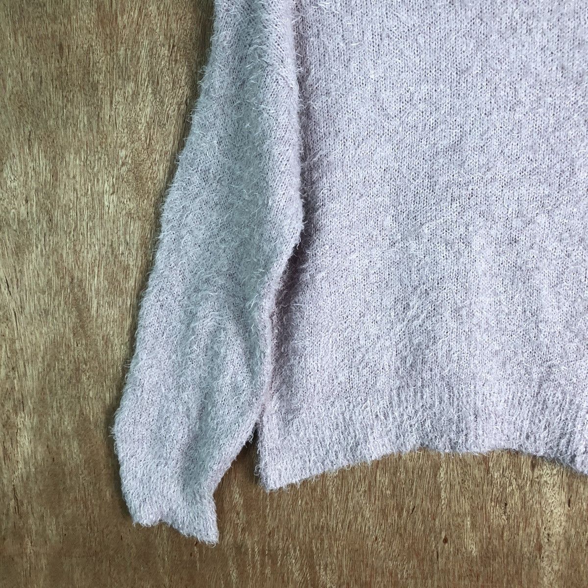 Homespun Knitwear GU Purple Shag Shaggy Fur Mohair Knitwear #6522 Size US M / EU 48-50 / 2 - 4 Thumbnail