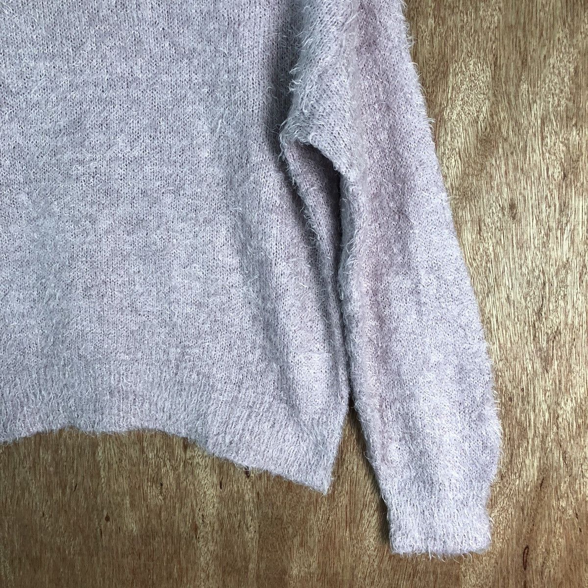 Homespun Knitwear GU Purple Shag Shaggy Fur Mohair Knitwear #6522 Size US M / EU 48-50 / 2 - 5 Thumbnail