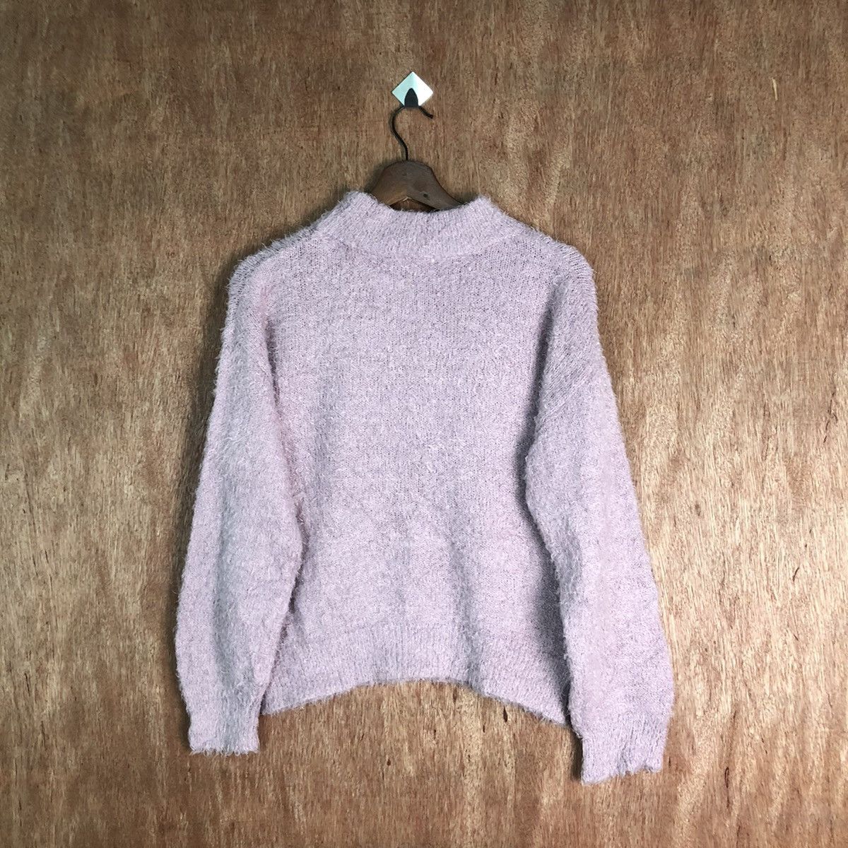 Homespun Knitwear GU Purple Shag Shaggy Fur Mohair Knitwear #6522 Size US M / EU 48-50 / 2 - 9 Thumbnail